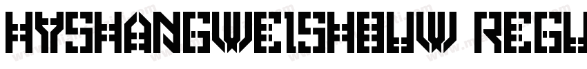 HYshangweishouw regular字体转换